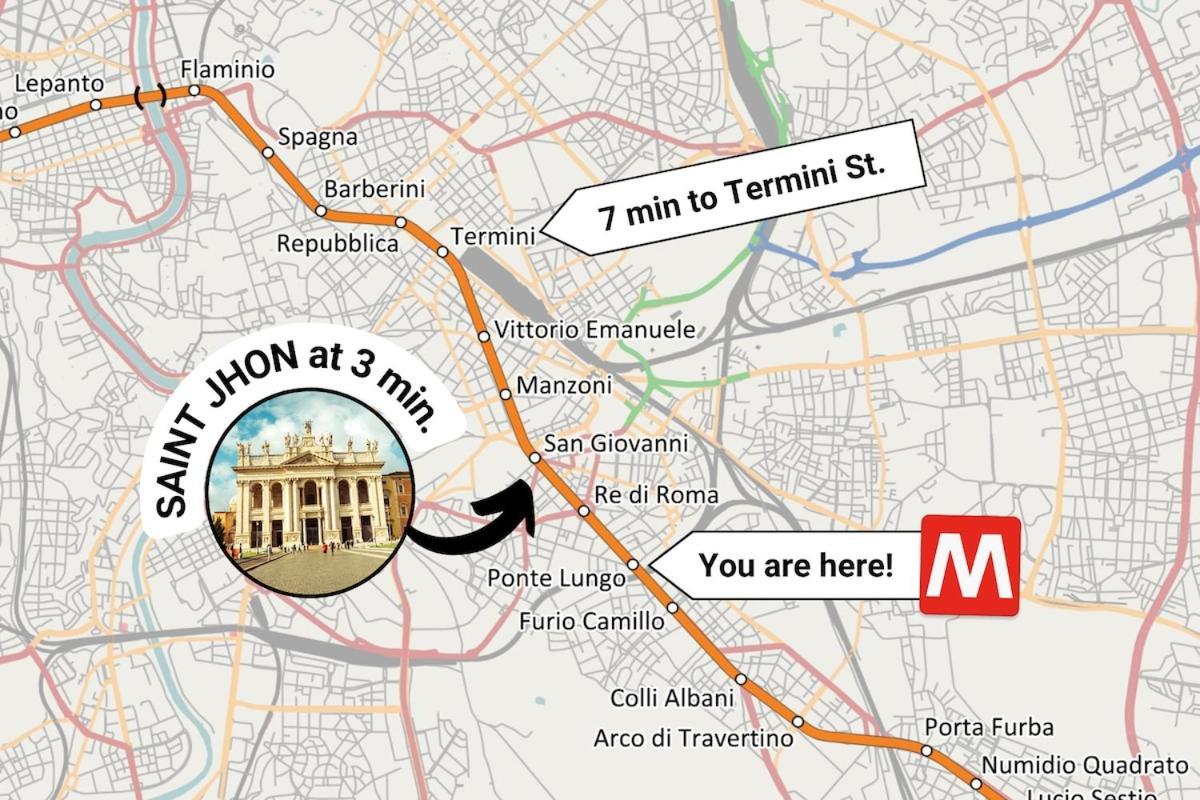 In Tuscolana Train Station & Metro A Rom